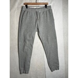The Game Mens Gray Fleece Jogger Sweatpants USA Made Size Large 34x29